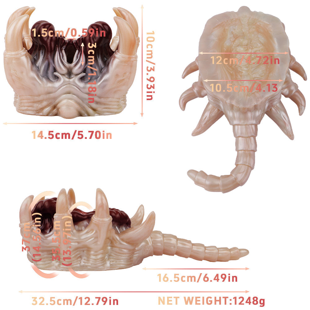 Soft Silicone Facehugger Fantasy Pocket Pussy