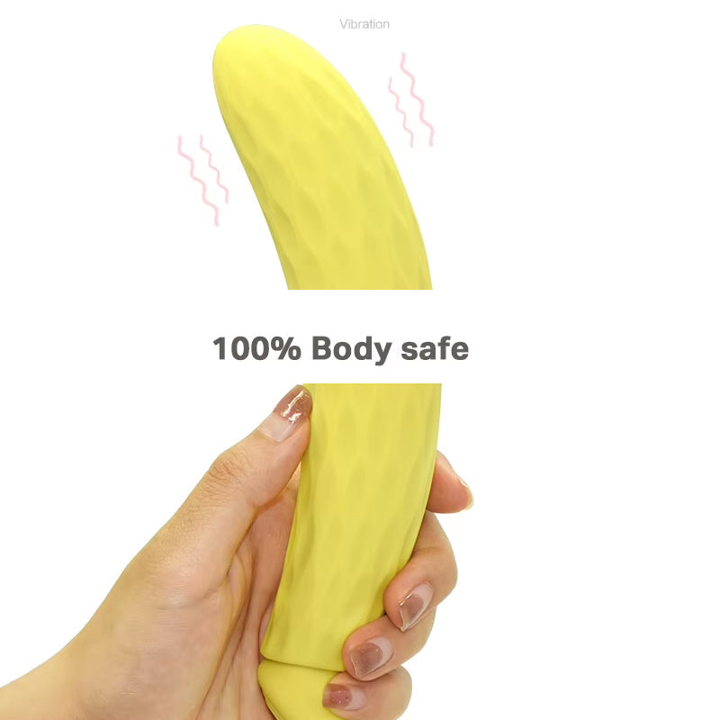 Yellow Clitoris Massager Banana Vibrator
