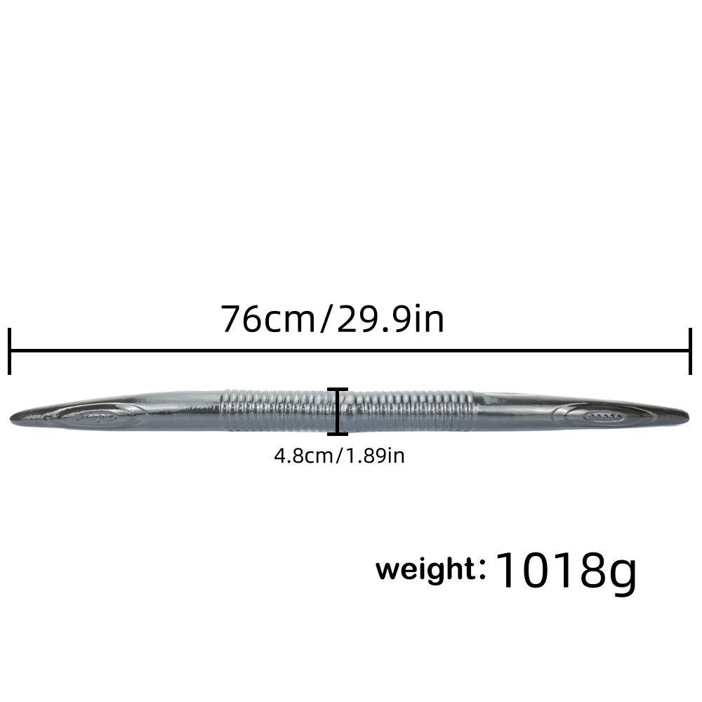 30 Inch Grey Moray Double Head Dildo