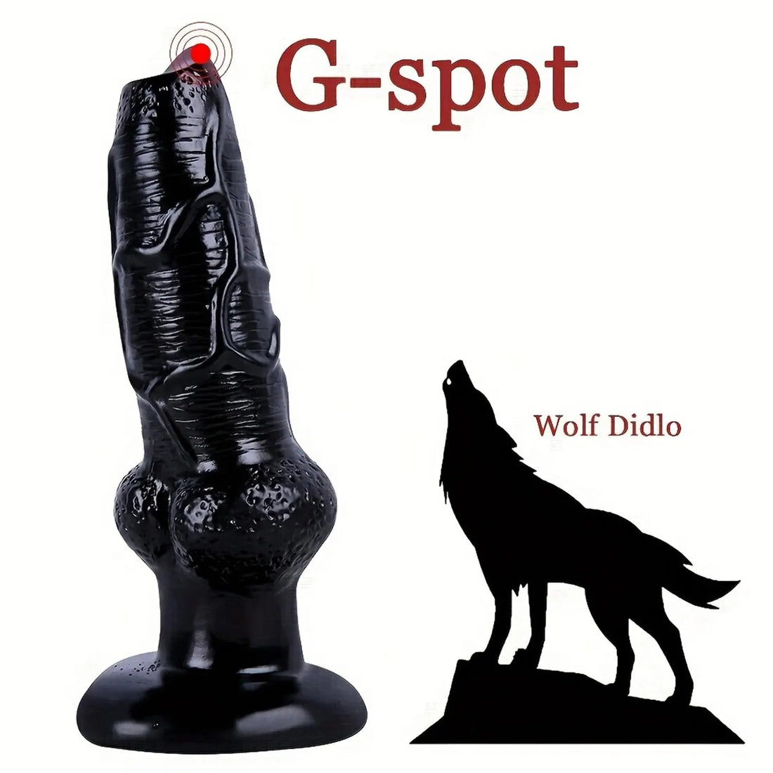 8 Inch Wolf G spot Big Knot Dildo