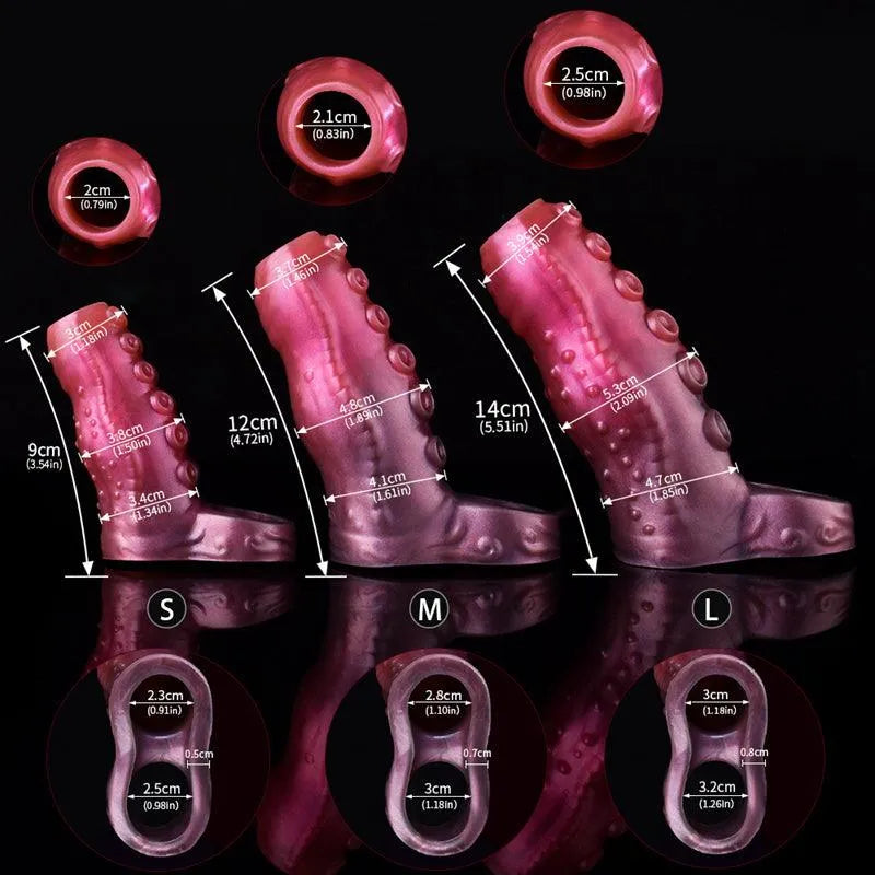 Premature Ejaculation Aid Octopus Tentacle Penis Sleeve