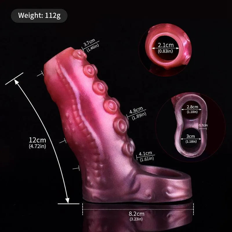 Premature Ejaculation Aid Octopus Tentacle Penis Sleeve