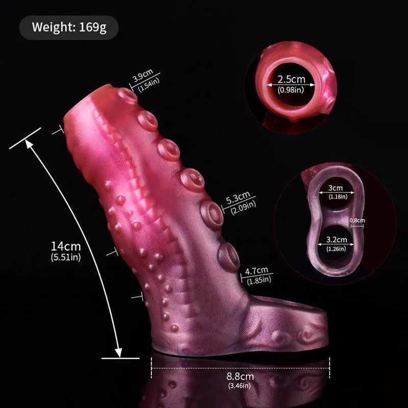 Premature Ejaculation Aid Octopus Tentacle Penis Sleeve