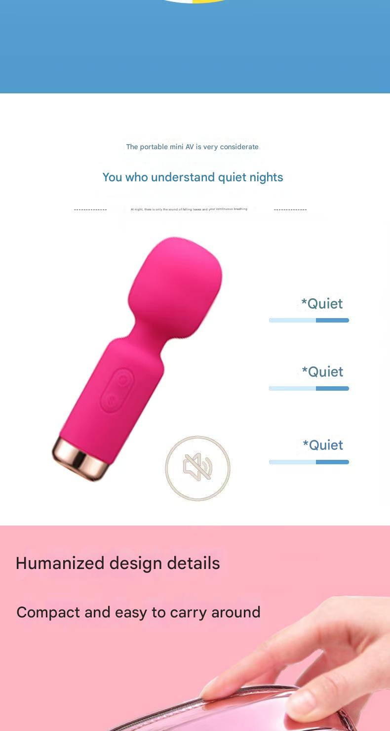 Silent Small AV Cute Wand Vibrator