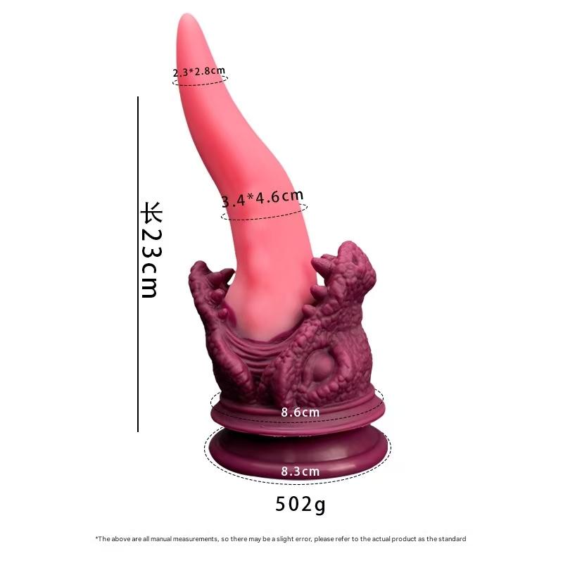 Silicone Alien Dragon Tongue Fantasy Dildo