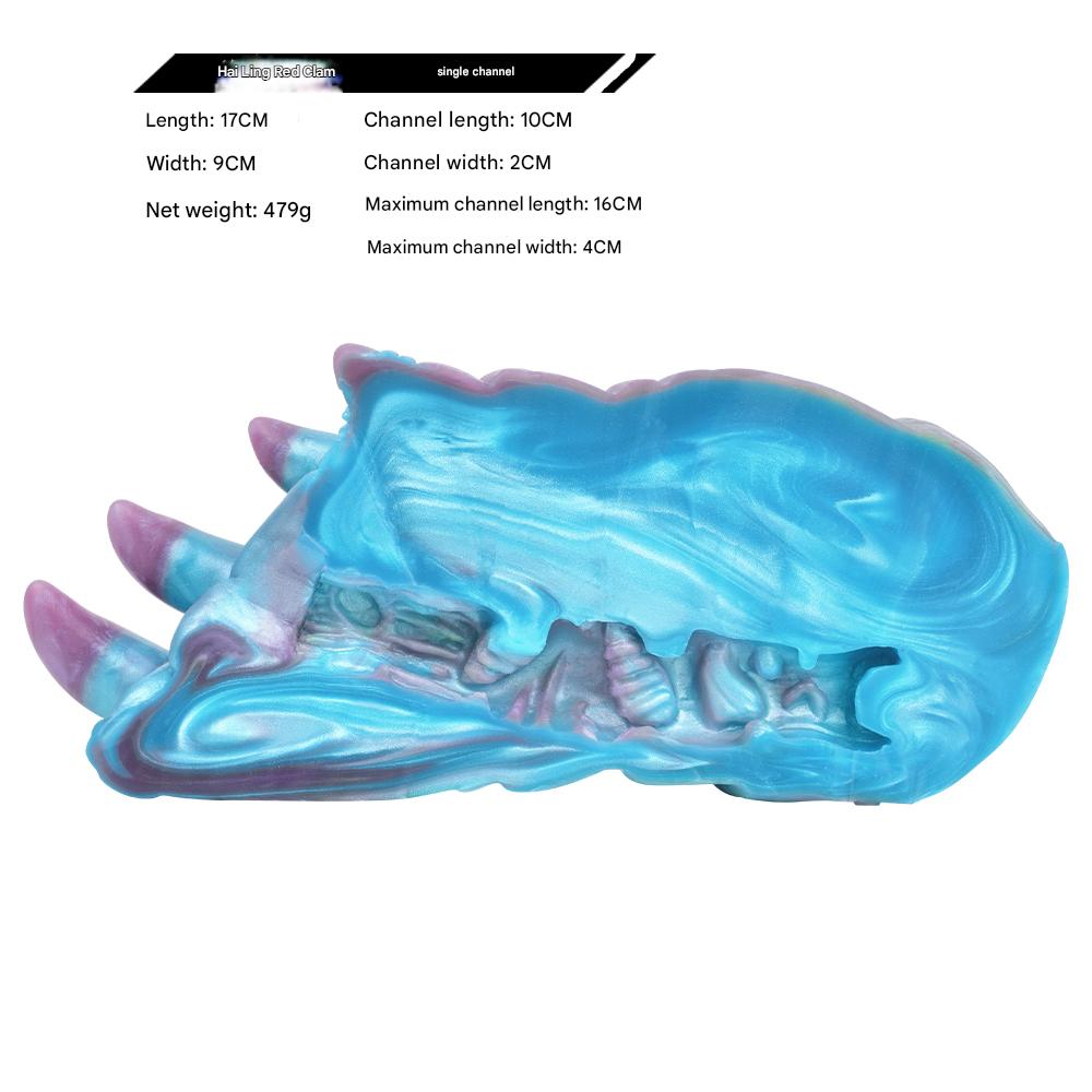 Blue Monster Claw Silicone Pussy Pocket