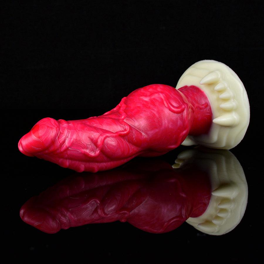 7 Inch Red Spiked Fantasy Dog Dildo