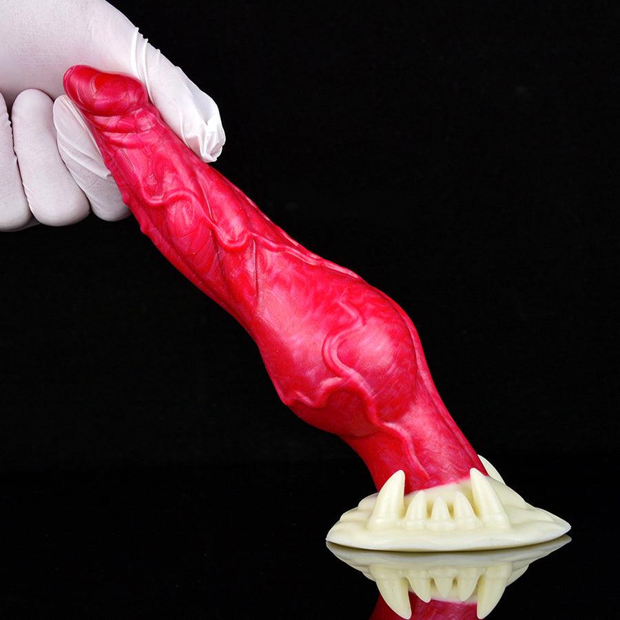 7 Inch Red Spiked Fantasy Dog Dildo