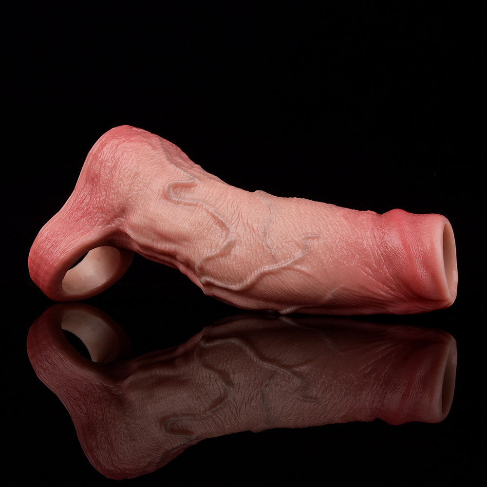 6 Inch Silicone Thick Large Realistic Penis Sleeve