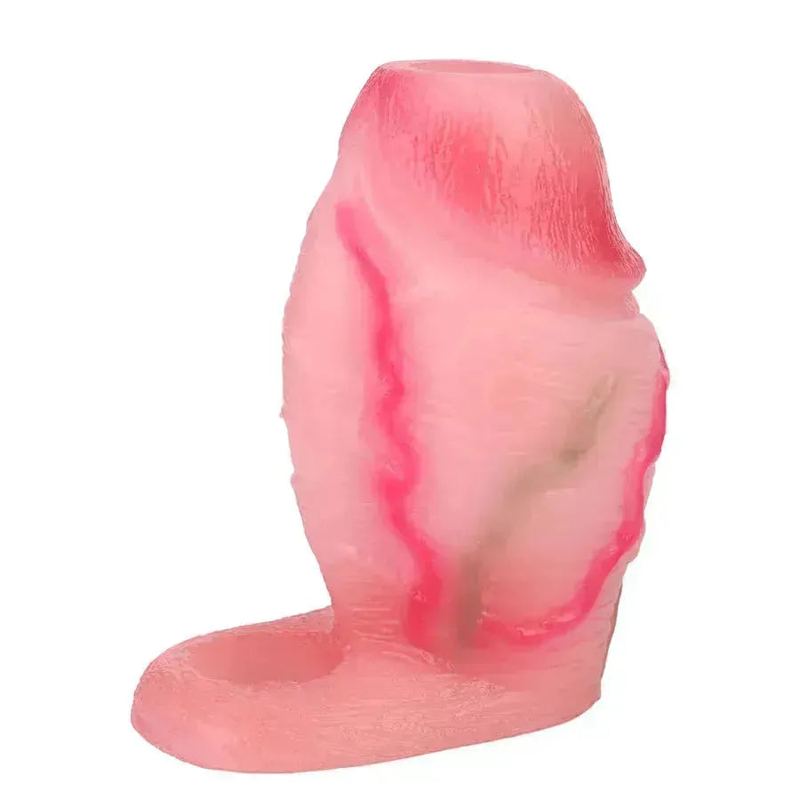 4 Inch Pink Large Realistic Penis Sleeve
