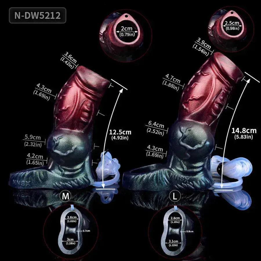 5 Inch Open Knot Squirting Penis Sleeve