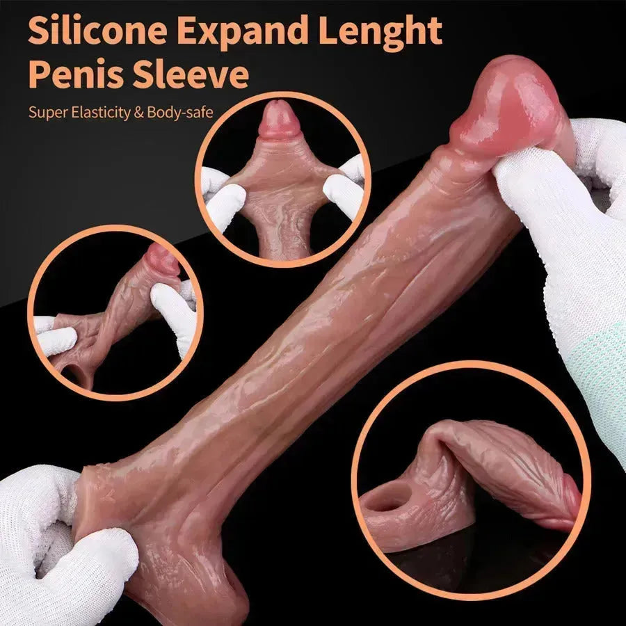 6 Inch Realistic Thick Penis Enlargement Sleeves