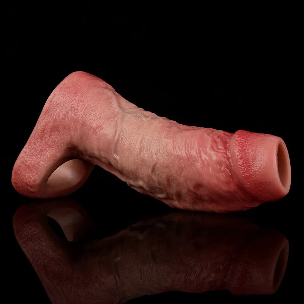 Thick Realistic Cock Male Penis Enlargement Sleeve—Multiple sizes