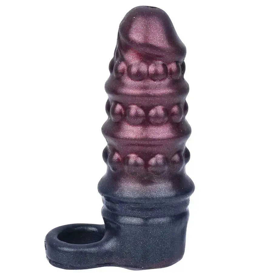 Threaded Raised Silicone Delay Penis Sleeve