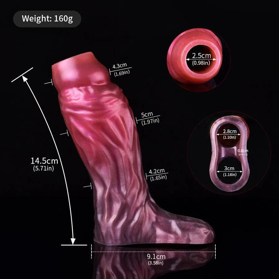 5 Inch Richly Textured Penis Enlargement Sleeves