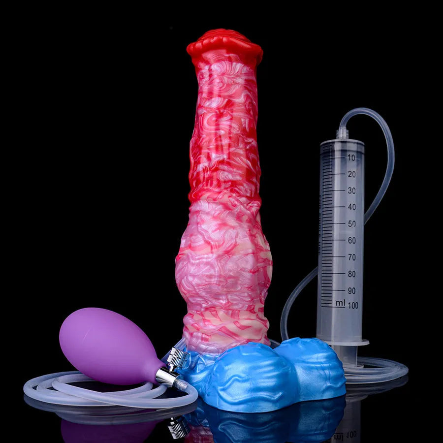 9 Inch Horse Ejaculation Inflatable Dildo