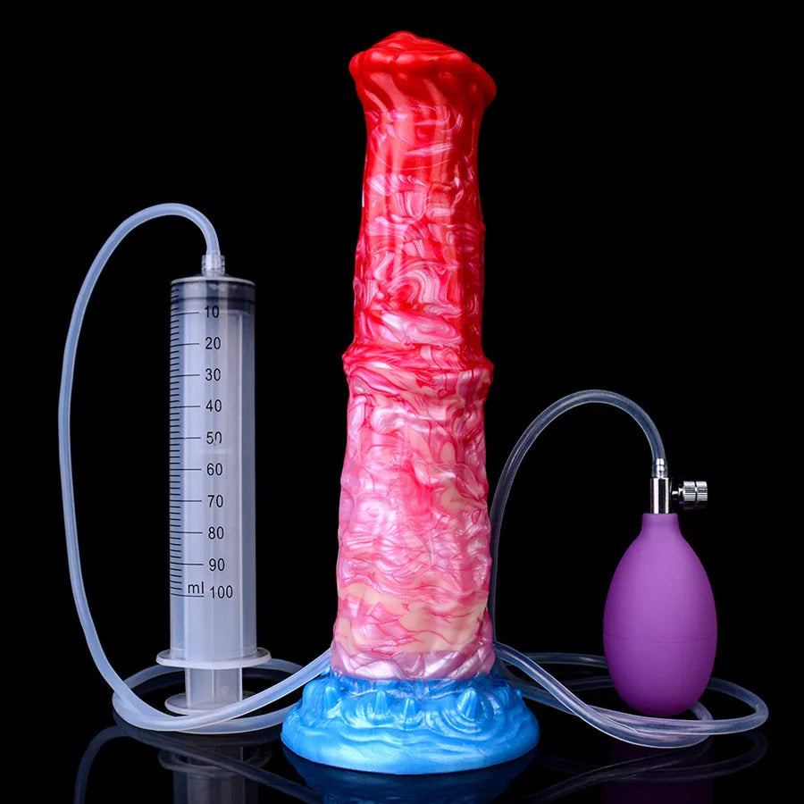 10 Inch Fantasy Inflatable Horse Squirting Dildo