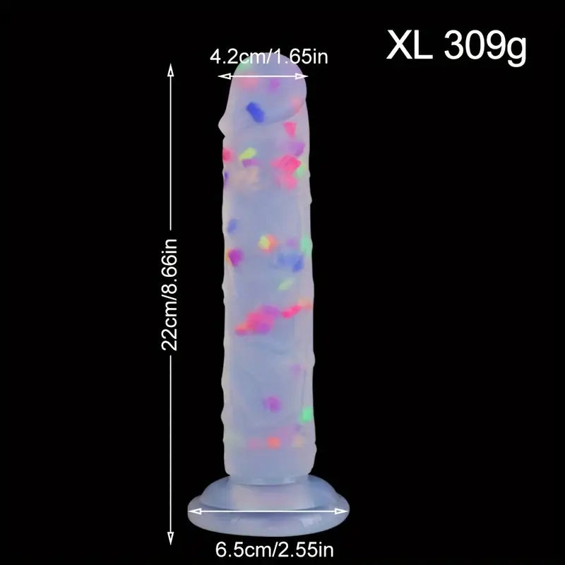 Jelly Soft Dual Density Anal Confetti Dildo