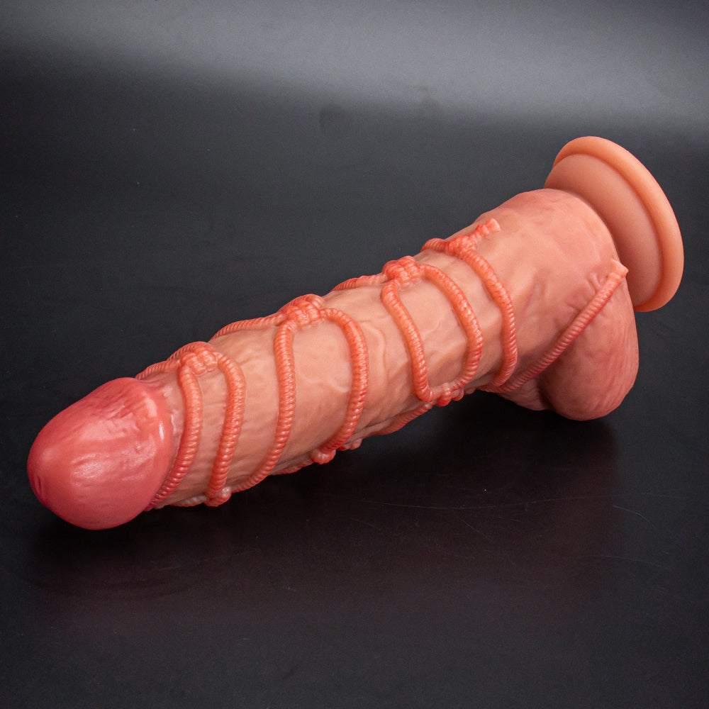 8 Inch Bondage Control Thrusting Dildo