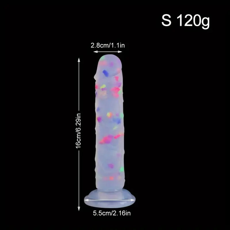Jelly Soft Dual Density Anal Confetti Dildo