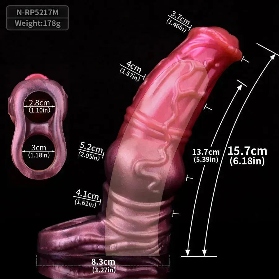Silicone Knot Enhancer Horse Cock Sleeve