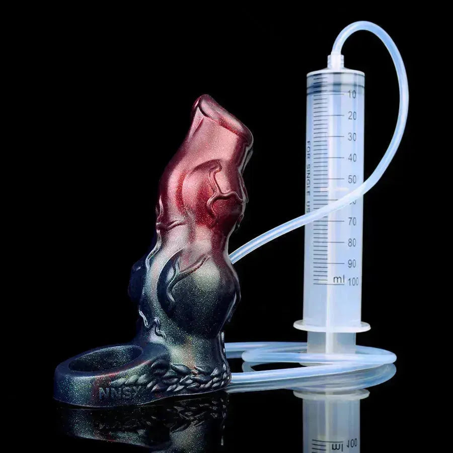 5 Inch Double Knot Opening Squirting Penis Sleeve