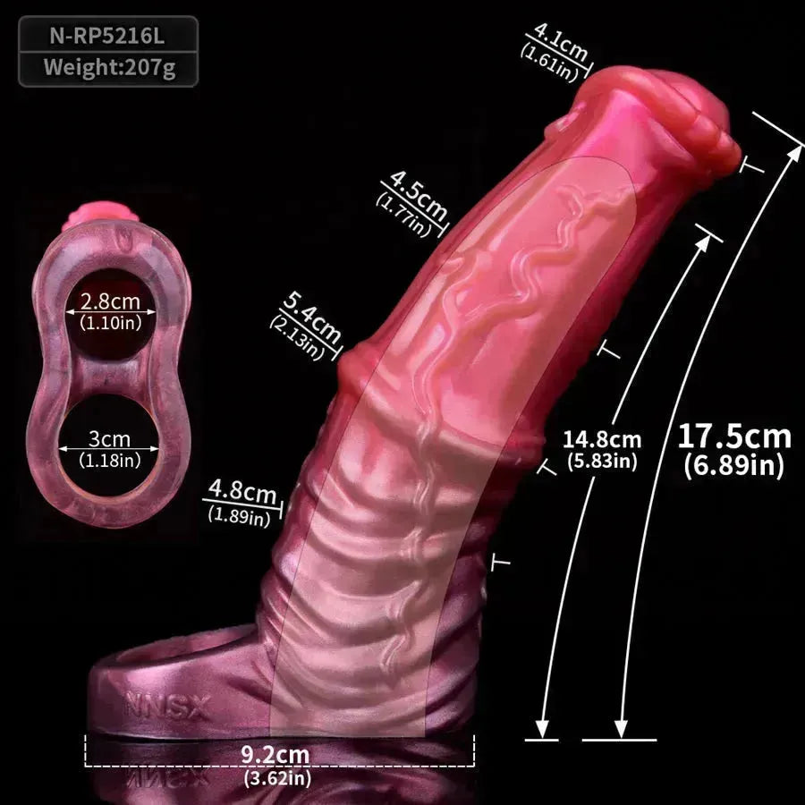 6 Inch Raised Vein Horse Cock Penis Sleeve