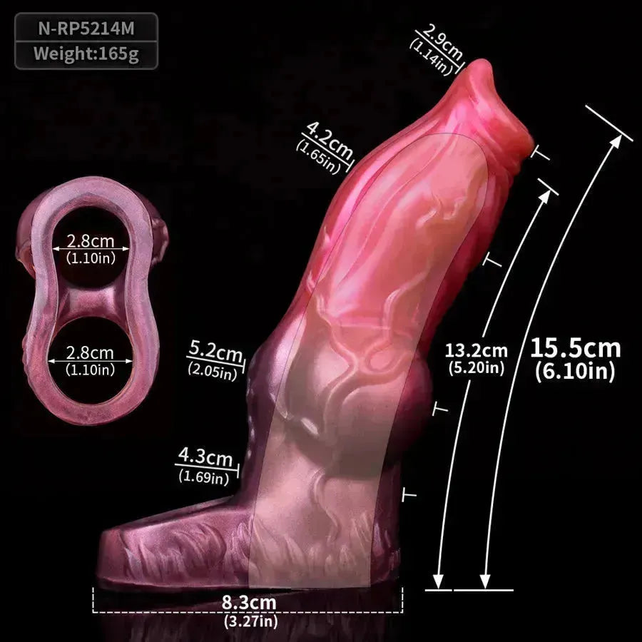 Dog Knot Cock 7 Inch Penis Sleeve