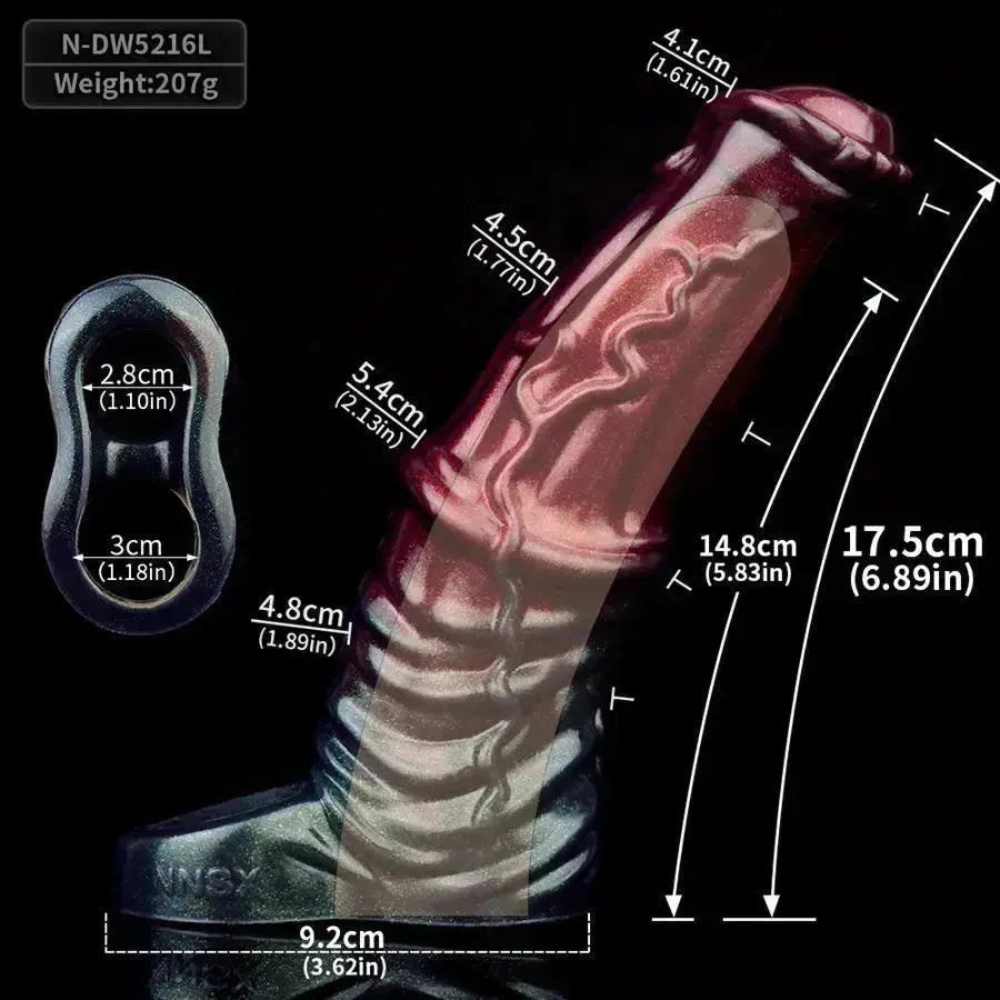 6.8 Inch Big Penis Fantasy Horse Cock Sleeve
