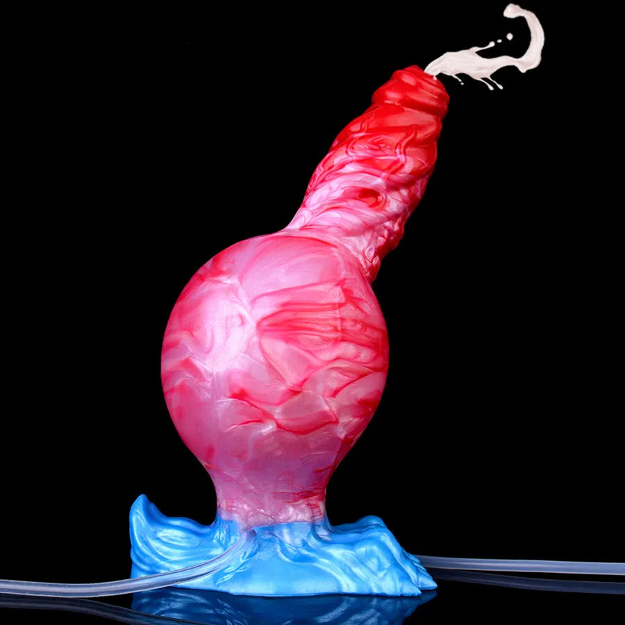 8 Inch Inflatable Knot Dog Squirting Dildo