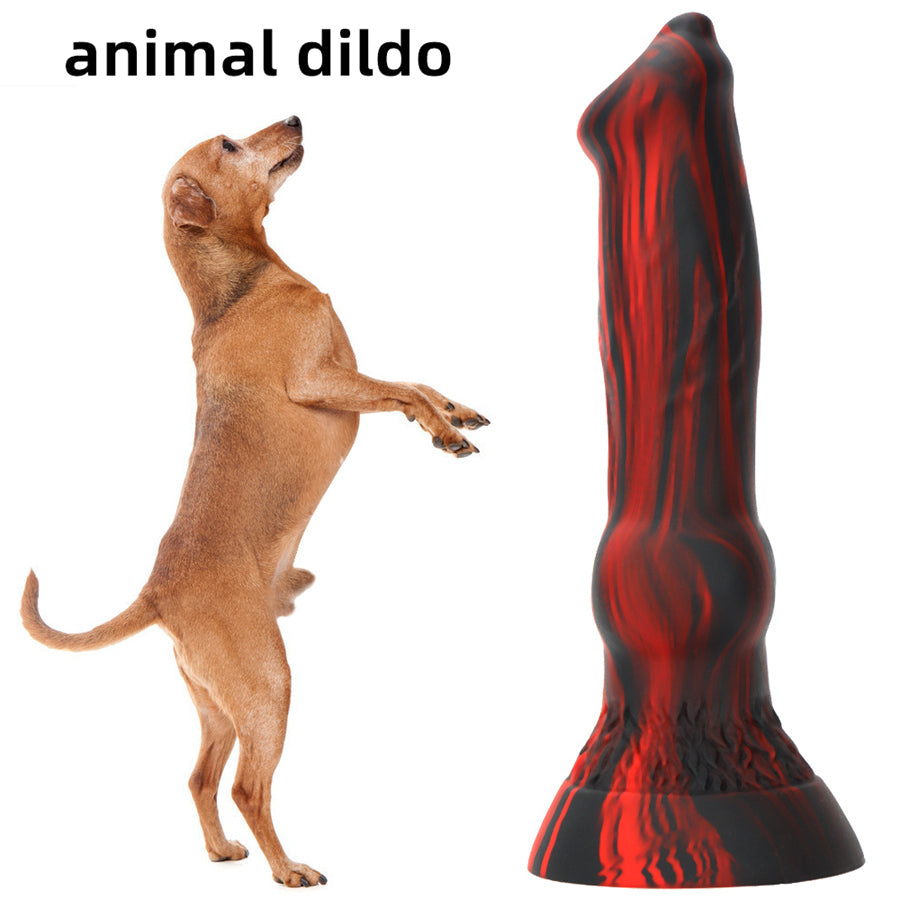 7 Inch Dog Knot Silicone Anal Dildo
