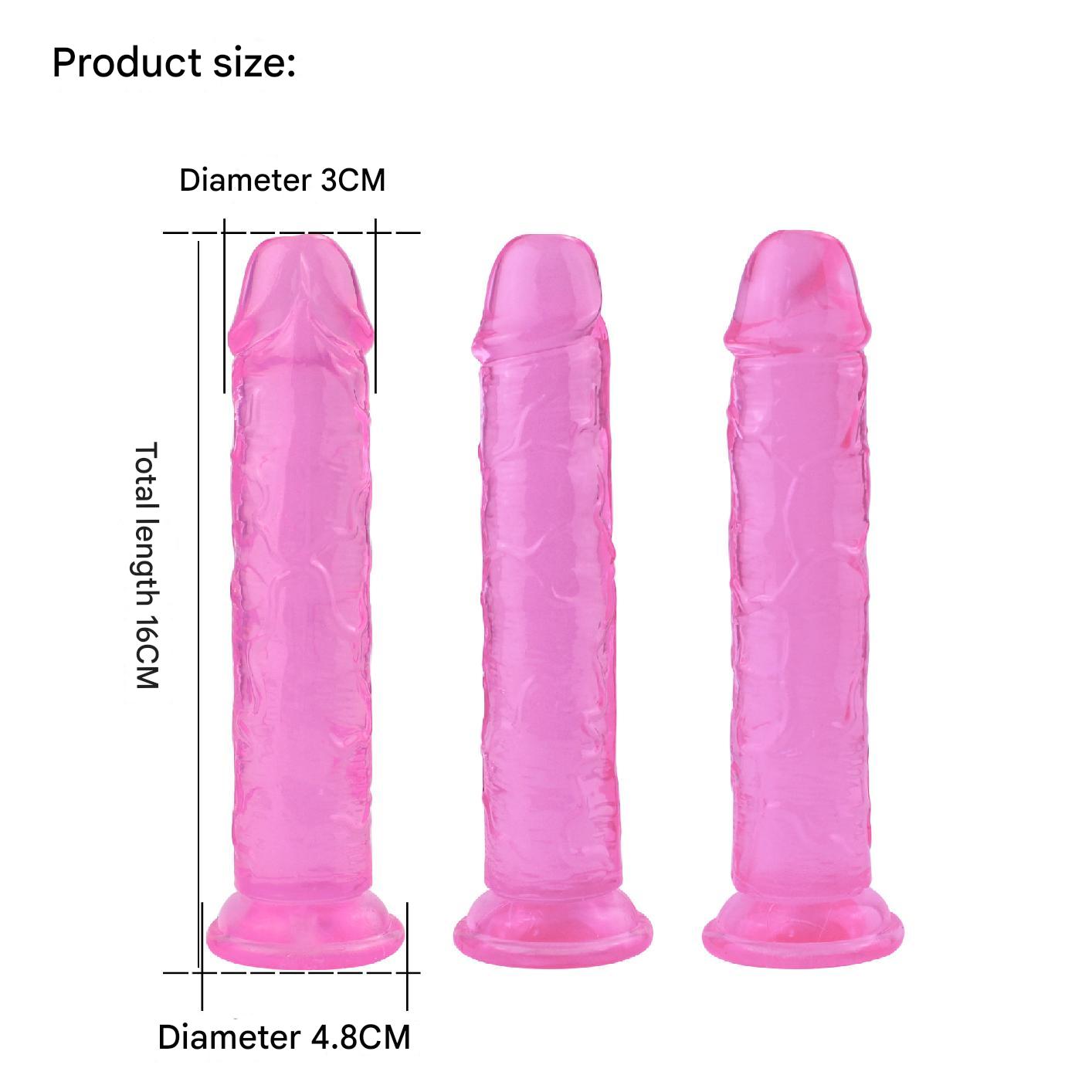 6 Inch Crystal Clear Anal Jelly Dildo