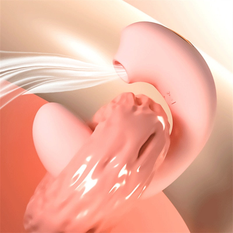 Pink Camouflage Vanity Kit Clit Sucking Vibrator