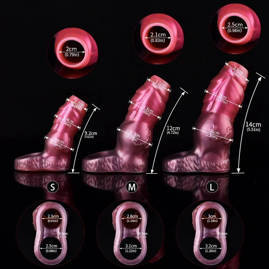 Silicone Texture Knot Open Penis Sleeve