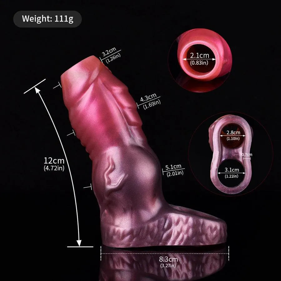 Silicone Texture Knot Open Penis Sleeve