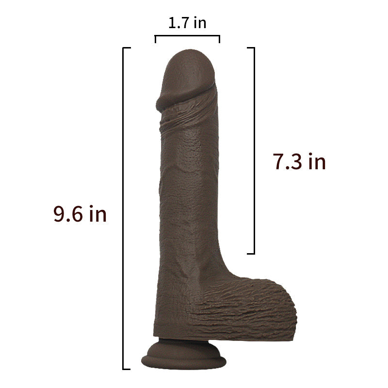 9 Inch Black Penis Realistic Thrusting Dildo