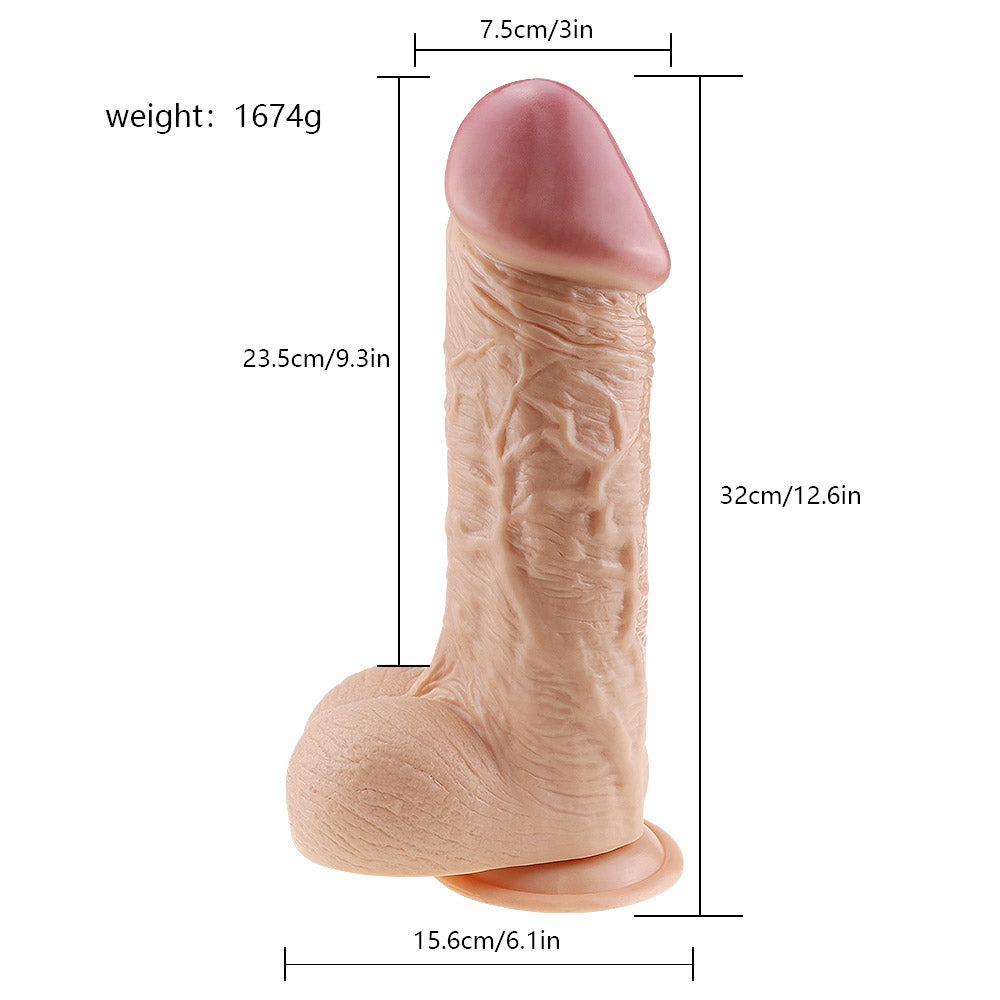 12 Inch Realistic Huge Dildo