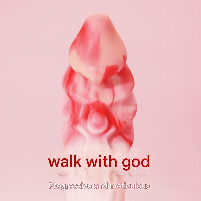 7 Inch Pink Silicone Curved G Spot Fantasy Dildo