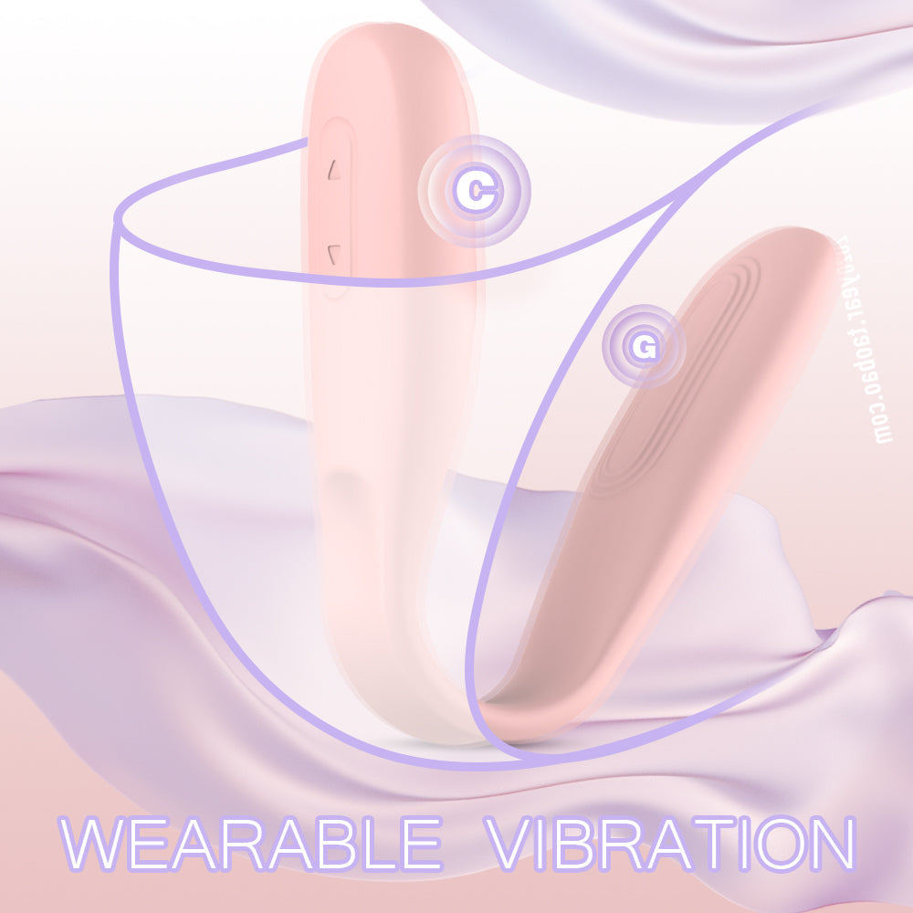 Pink Wearable Dual Head G Spot Vibrator