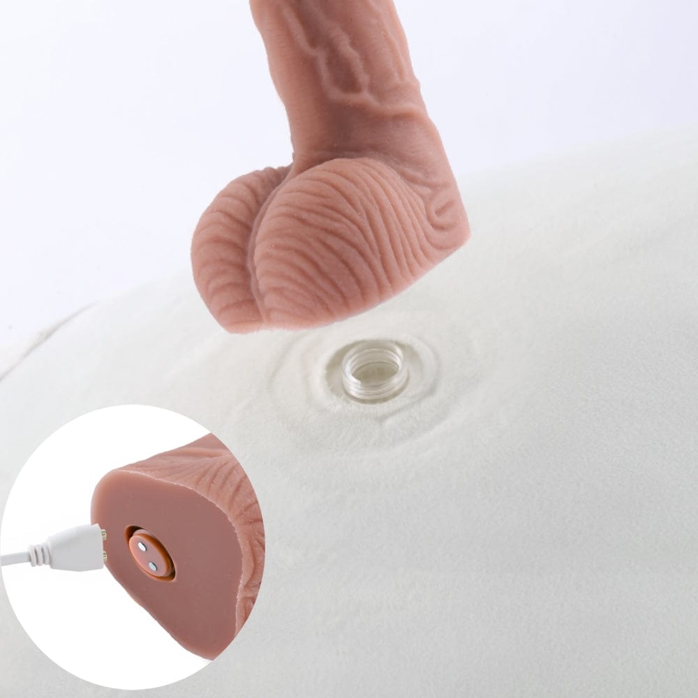 Pig Plush Pillow Hidden Thrust Dildo Machine