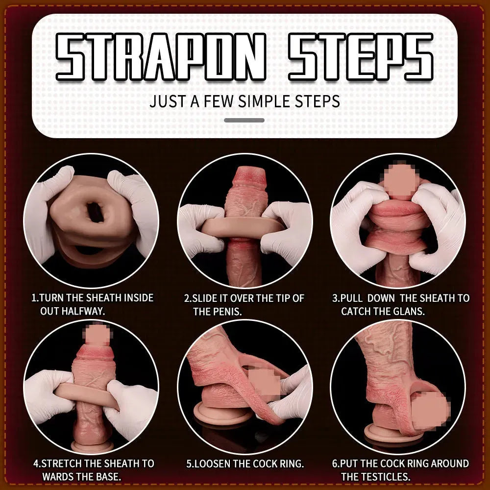 Sex Delay 6 Inch Silicone Penis Sleeve