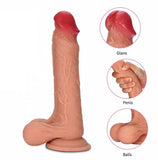 Charger l&#39;image dans la galerie, Dual Density Silicone Suction Cup Realistic Dildo