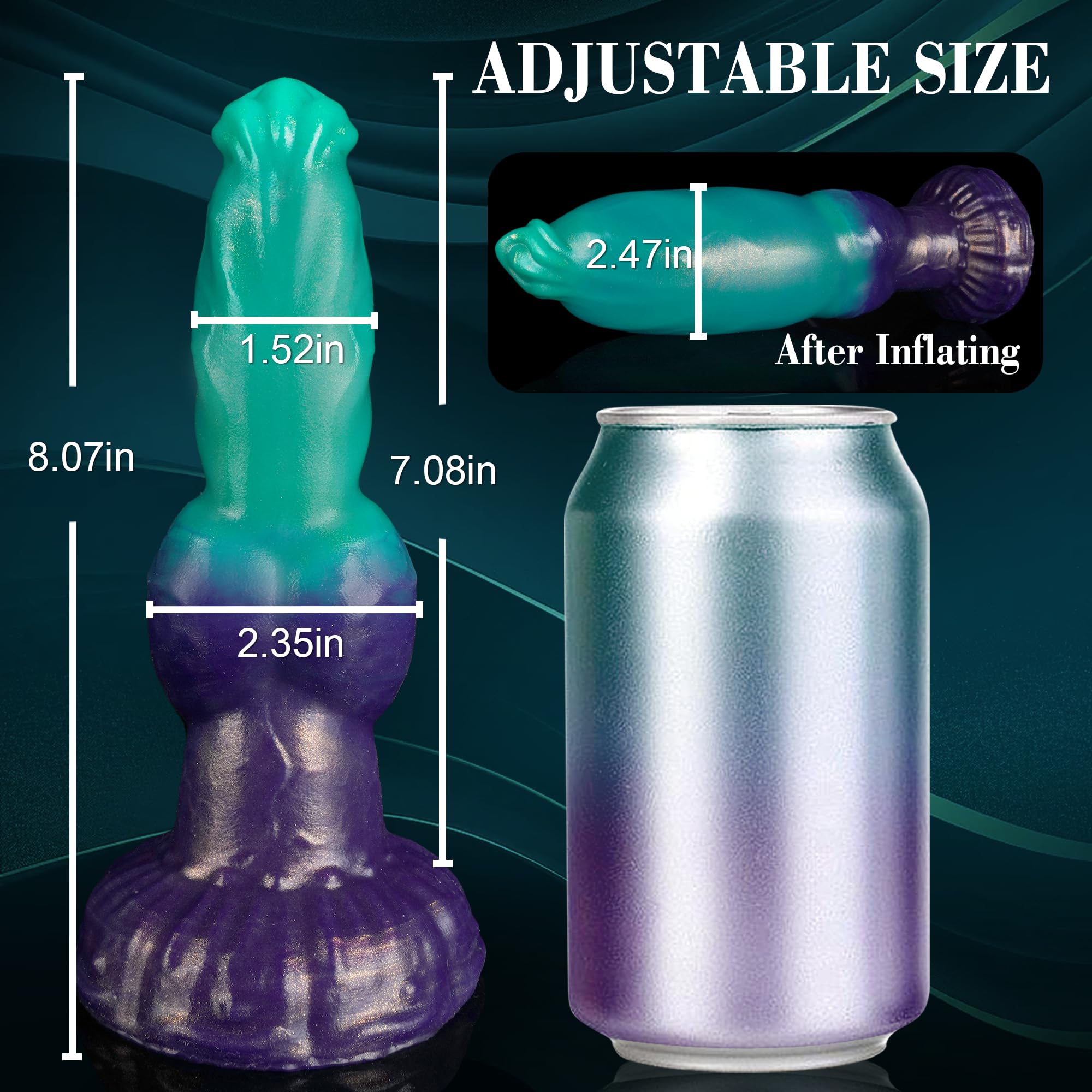 Fantasy Monster Dog Knot Inflatable Dildo