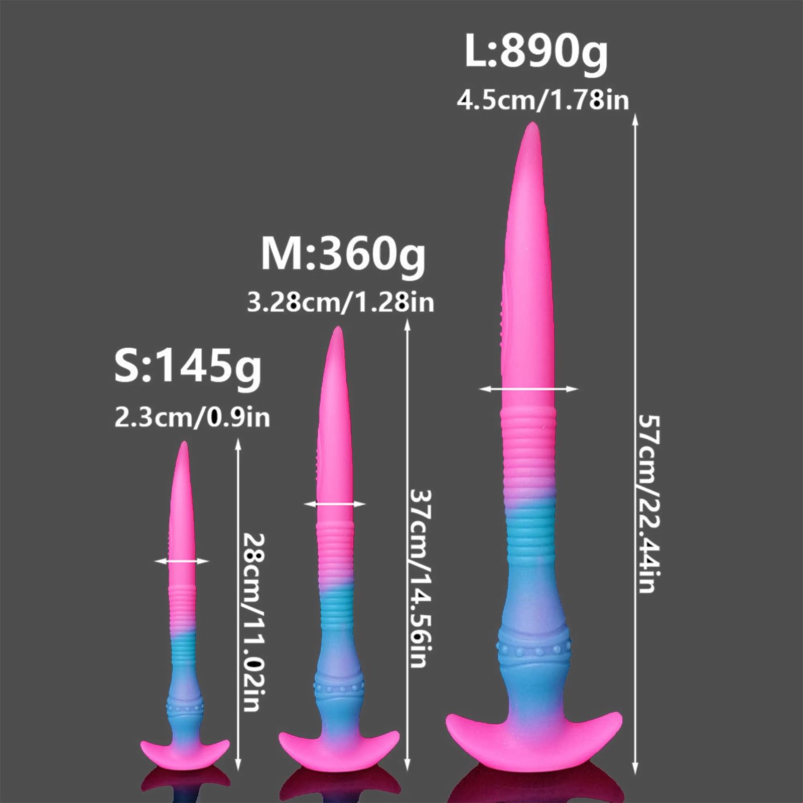 22 Inch Glow In The Dark Fantasy Tentacle Dildo