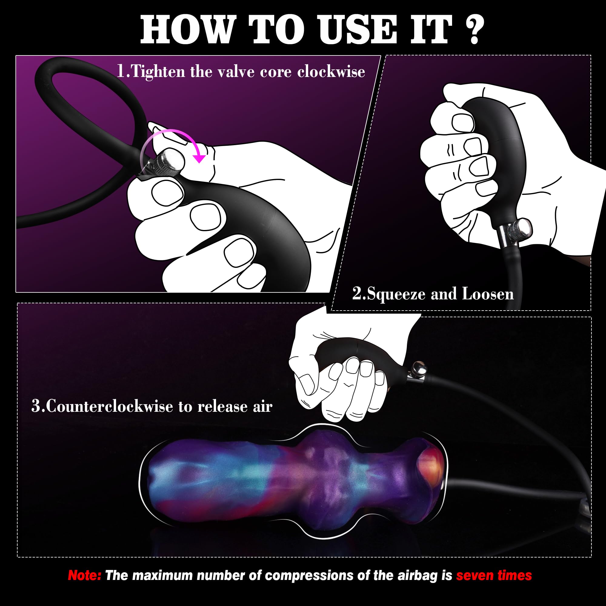 6 Inch Fantasy Dog Knot Inflatable Anal Plug