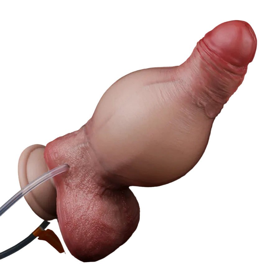 Realistic 6 Inch Inflatable Squirting Dildo