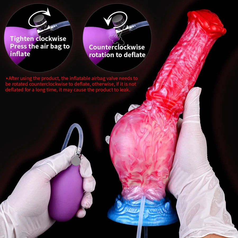10 Inch Fantasy Inflatable Horse Squirting Dildo