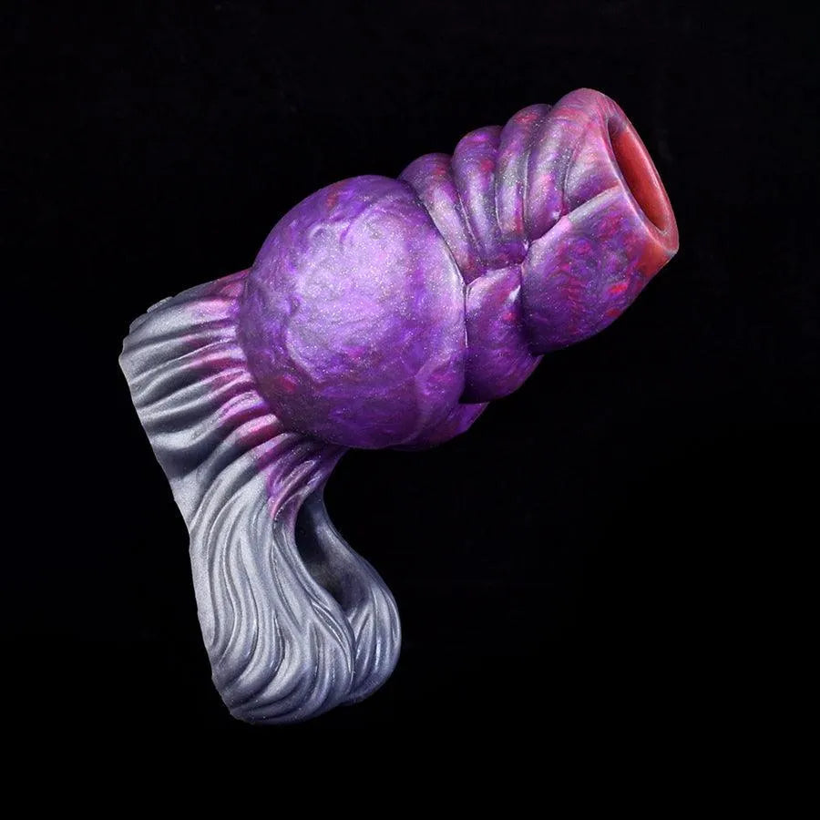 Purple Monster Knot Silicone Penis Sleeve