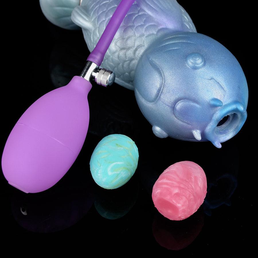 Blue Fantasy Carp Creature Ovipositor Dildo