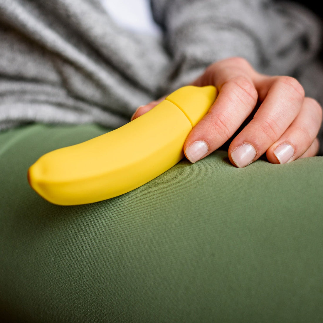 Yellow Banana Small Silent Clitoral Vibrator